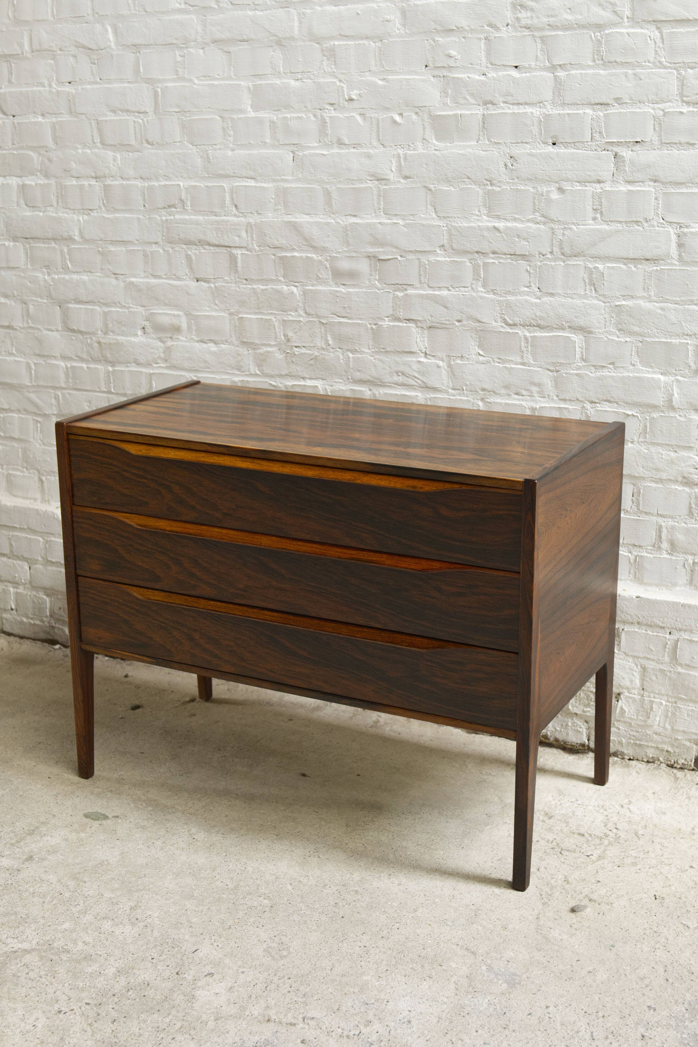 Rosewood chest of drawers, model 34, Kai Kristiansen by Aksel Kjersgaard, 1960s