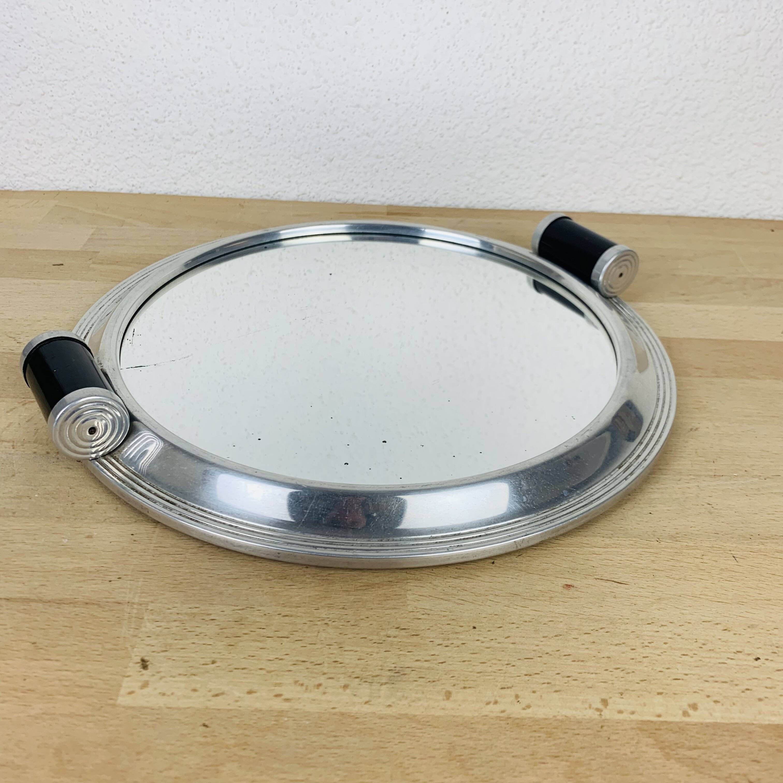 Art deco mirror tray