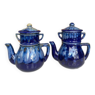 Old enameled coffee pot