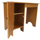 Art deco birch wood compact desk 1960