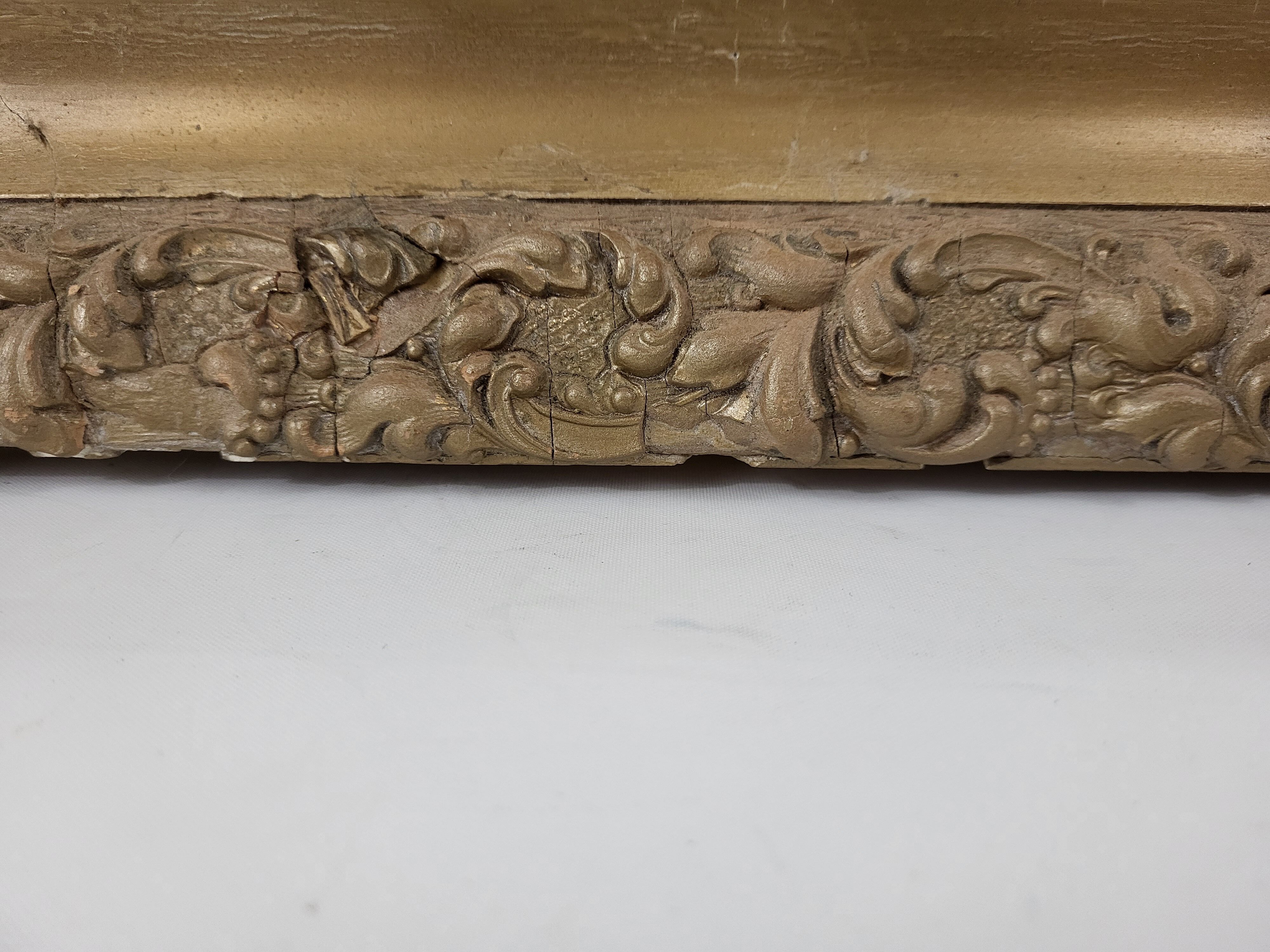 Gilded wooden mirror Napoleon III