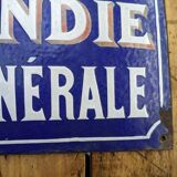 Enamelled plaque "The rescue" insurance company 1910/1920