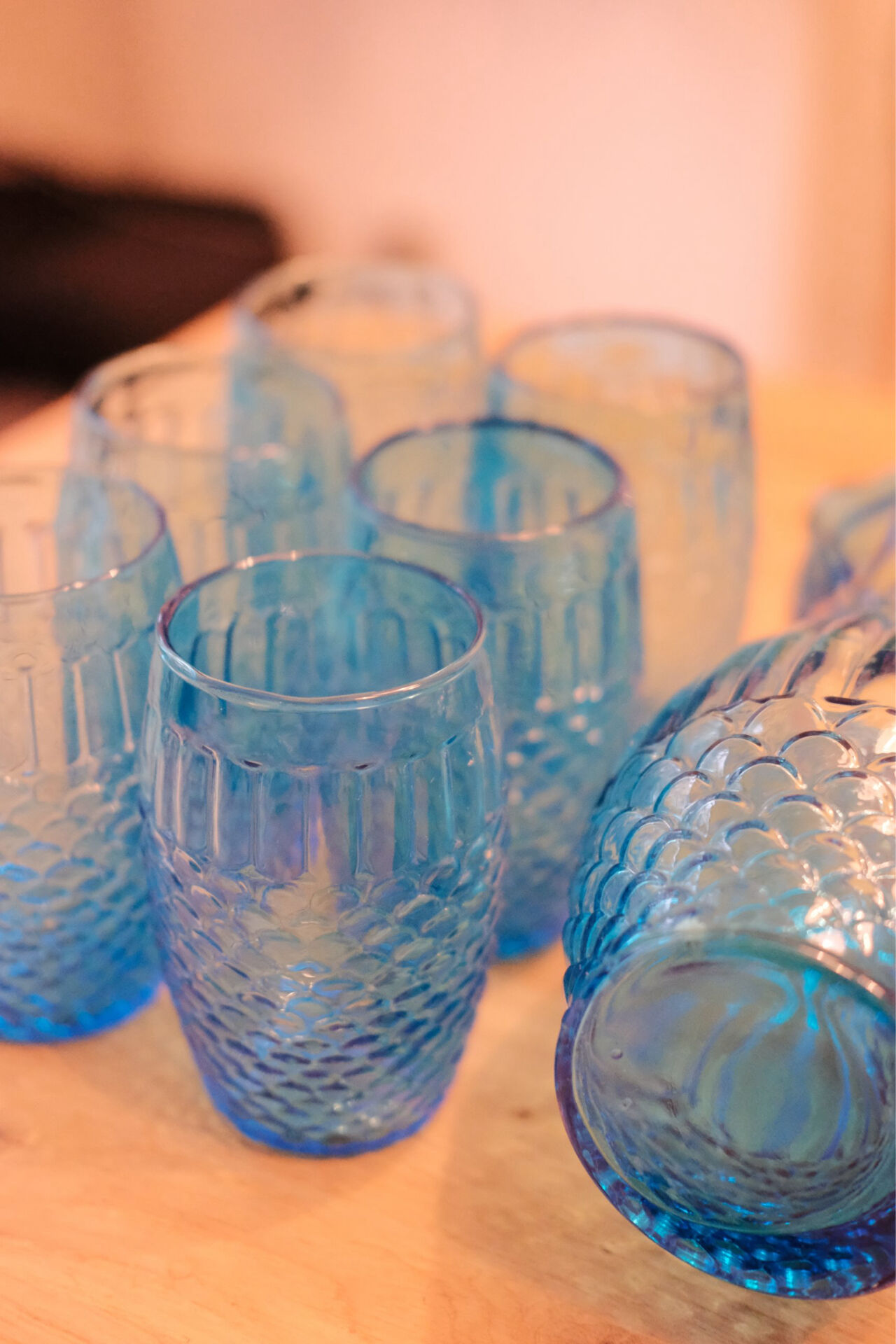 Service à orangeade vintage italien verres et carafe