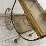 Desserte / bar roulant en laiton de Josef Franck pour Svenskt Tenn Suede annee 50/60