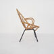 Rohe Noordwolde bamboo lounge chair, The Netherlands 1950's