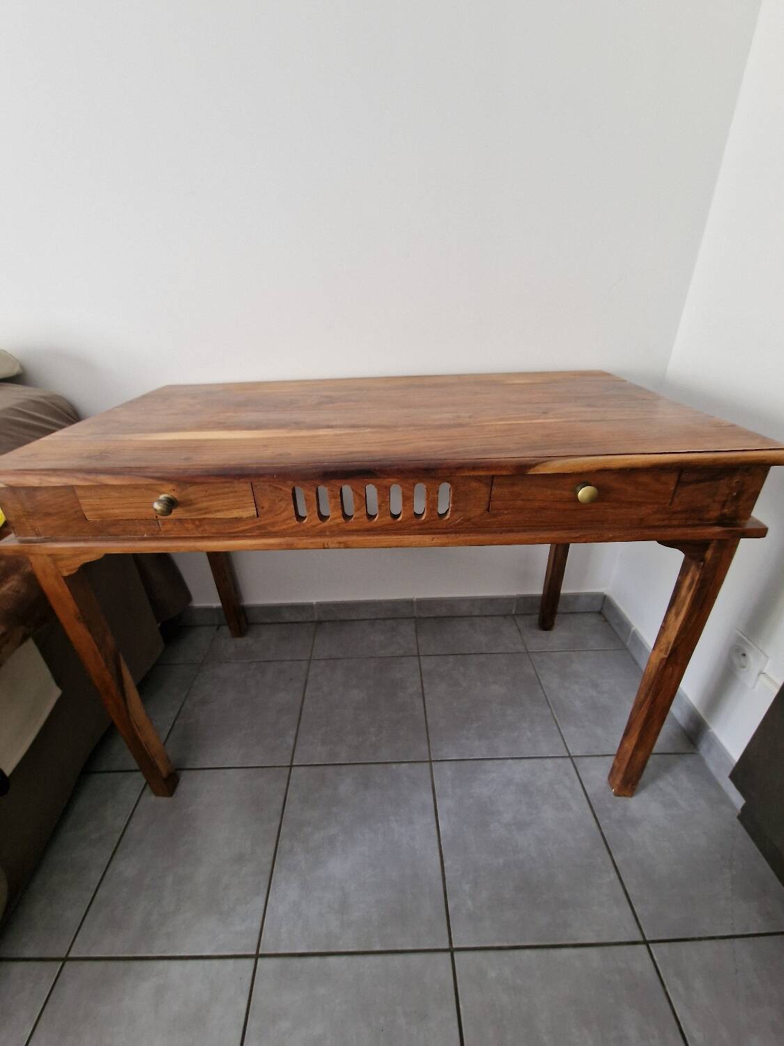 Chestnut wood desk