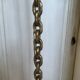 Brutalist floor lamp with chain links