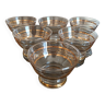 Set of 6 vintage glass bowls