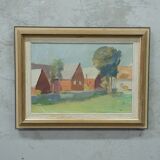 Tage Nilsson ( 1926-1997), Swedish Modern Painting, Oil on Canvas, 1960s, Framed