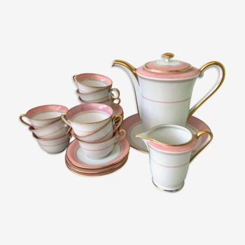 Coffee service x 8 porcelain from Vierzon