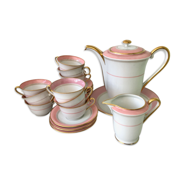 Service à café, 8 porcelaine de Vierzon