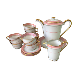 Coffee service x 8 porcelain from Vierzon