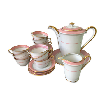 Coffee service x 8 porcelain from Vierzon