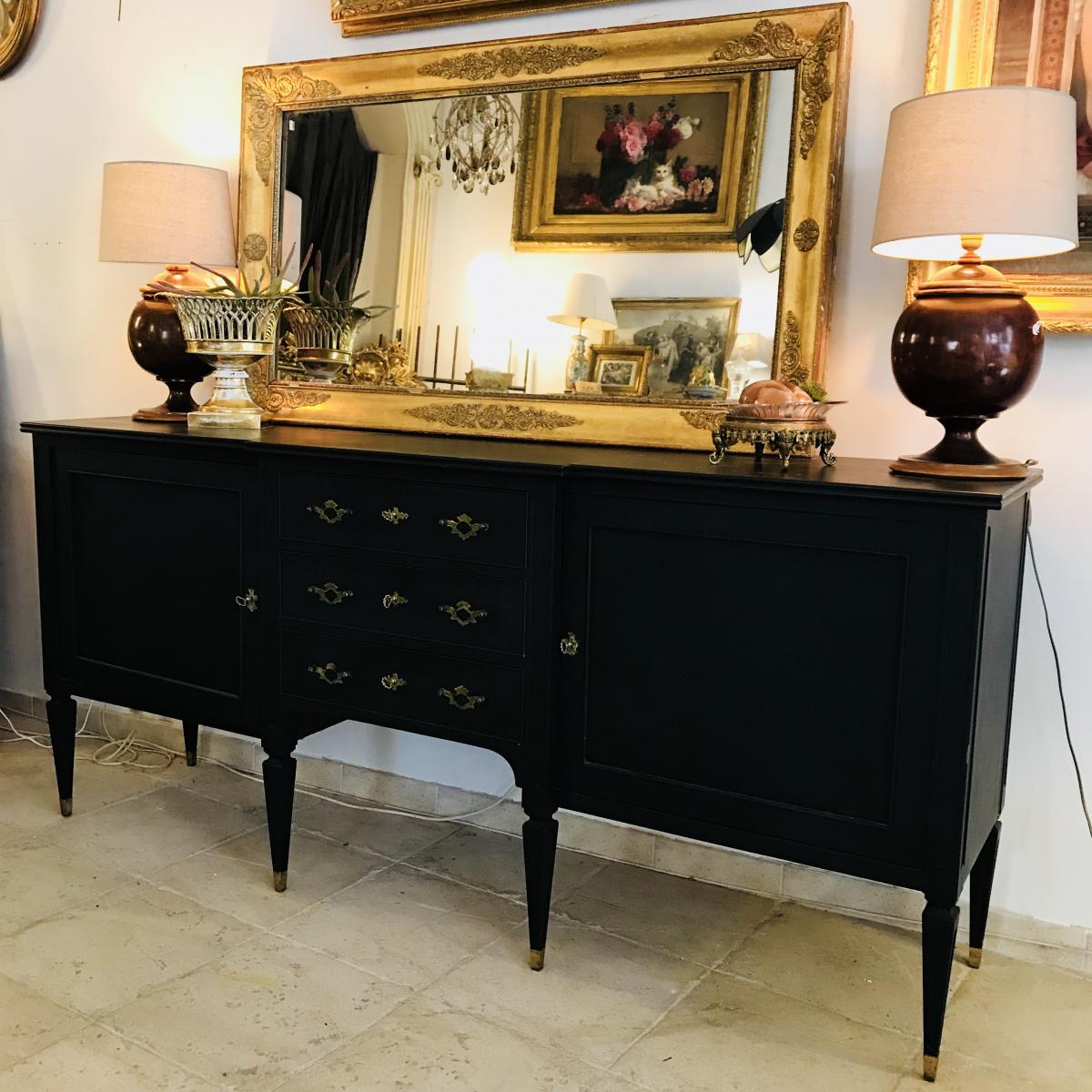 Great Enfilade Black 2 doors 3 drawers
