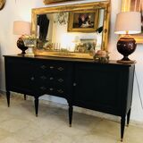 Grande Enfilade Noire 2 Portes 3 Tiroirs