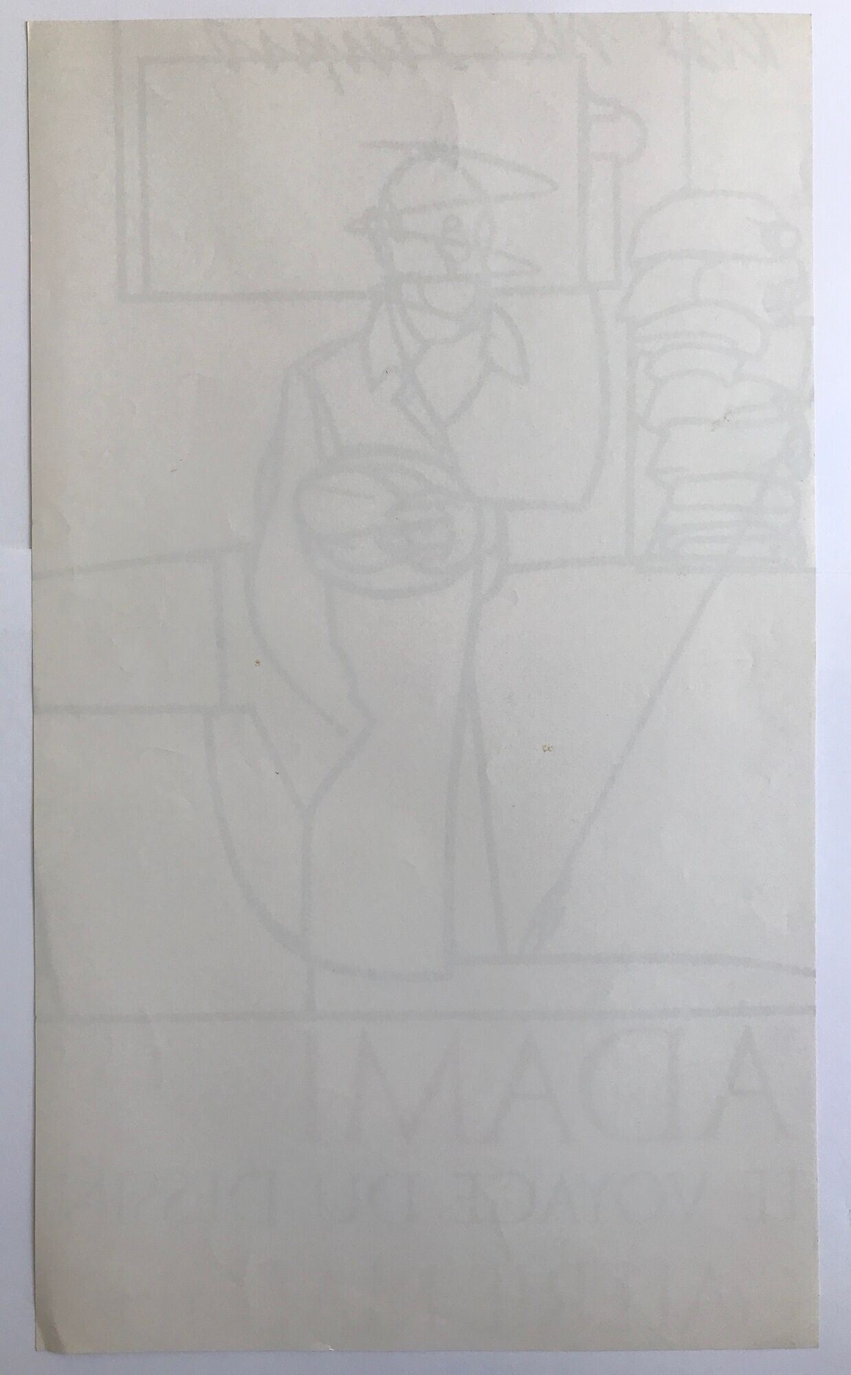 Lithograph poster by Valerio Adami, Galerie Maeght, 1975