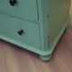 Solid pine chest of drawers painted green, three drawers, Denmark 1950s