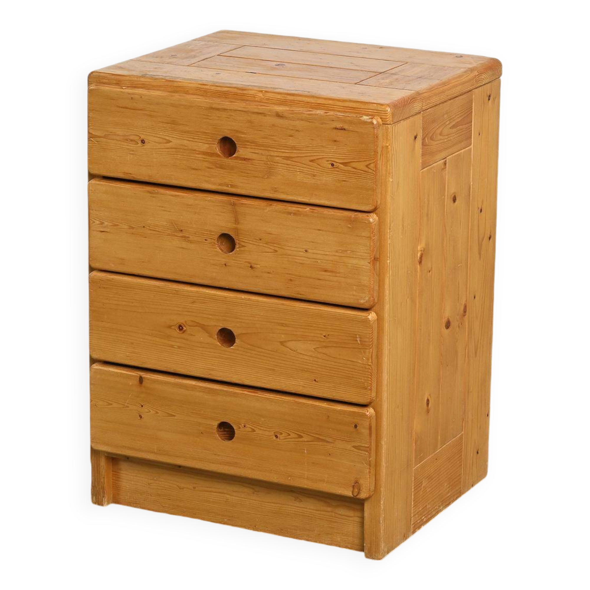 Pine chest of drawers, Les Arcs 1800, France