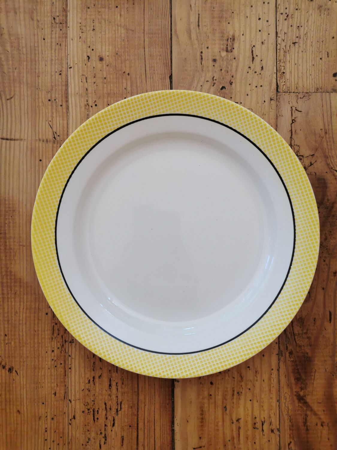 Mismatched vintage flat plates