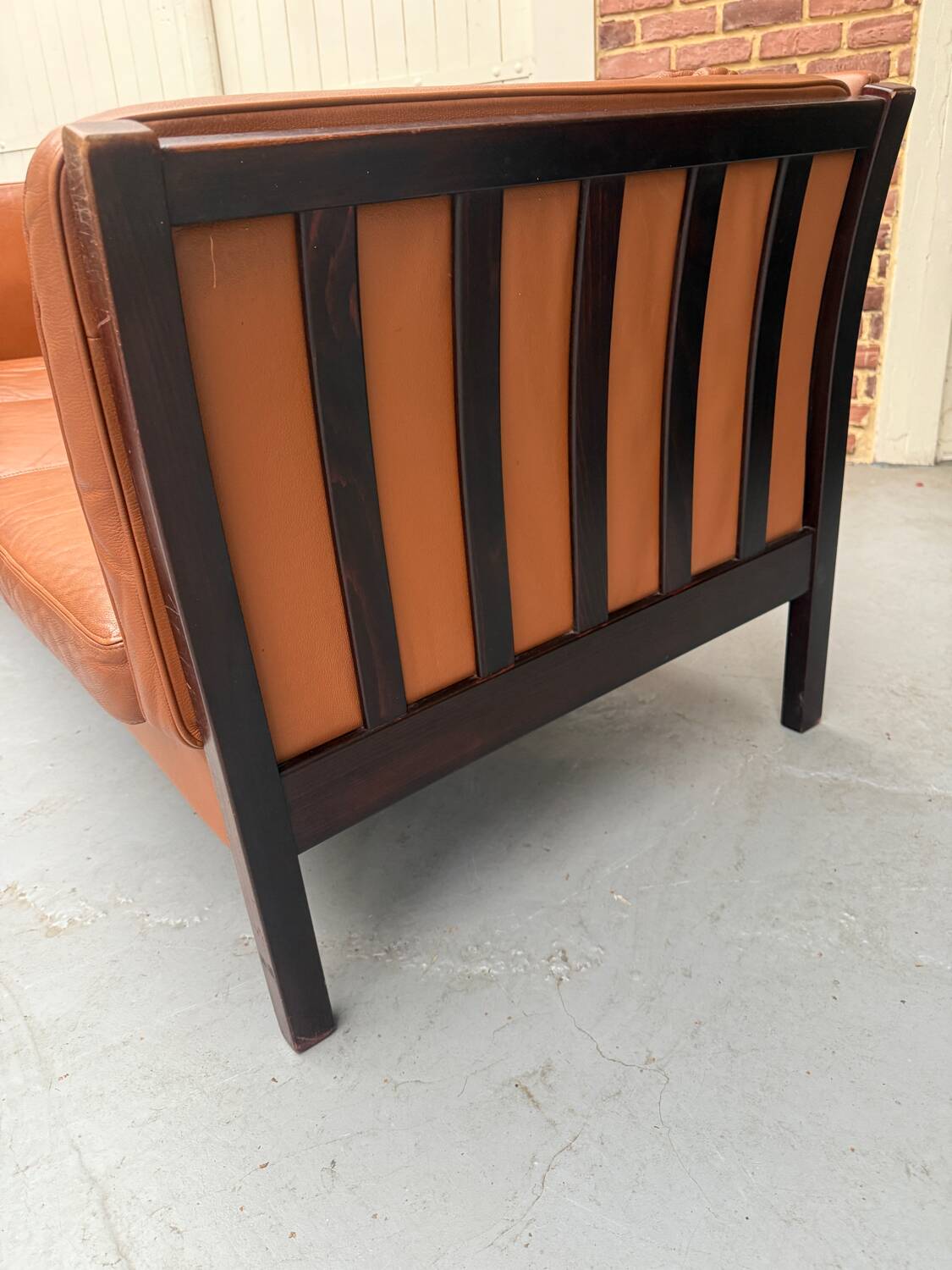 Scandinavian leather sofa