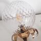 Applique murale en laiton et globe verre - 1950