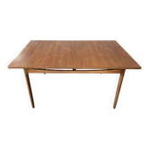 Extendable dining table in teak by Ib Kofod-Larsen