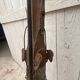 Old wooden skis