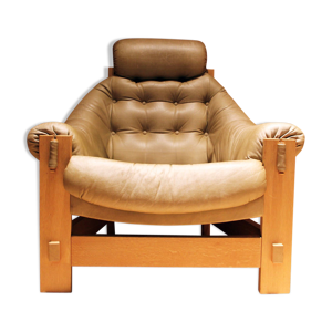 fauteuil en cuir par