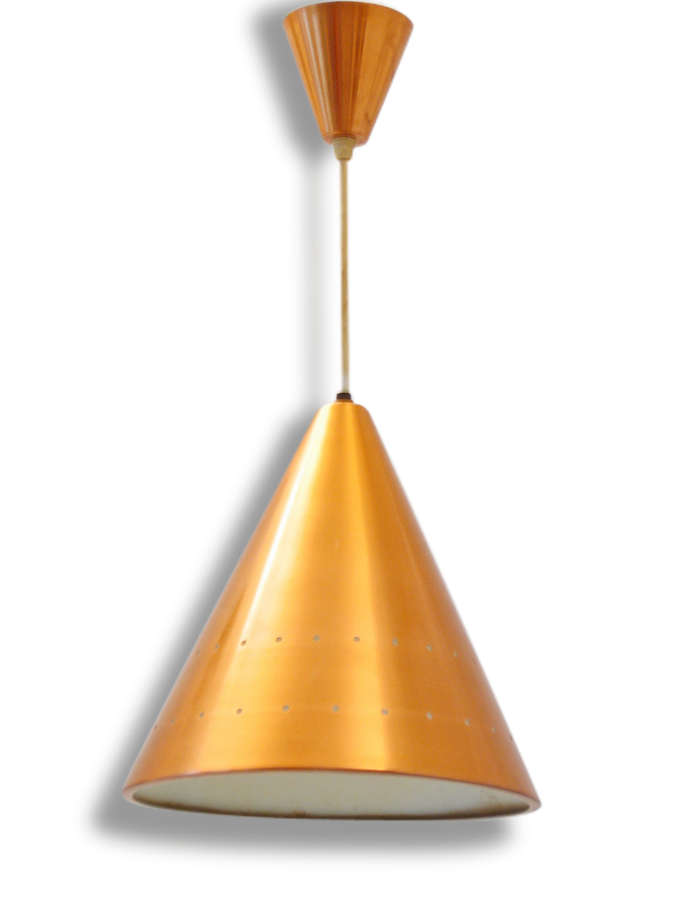 Copper Fog & Murop sixties vintage scandinavian during lamp