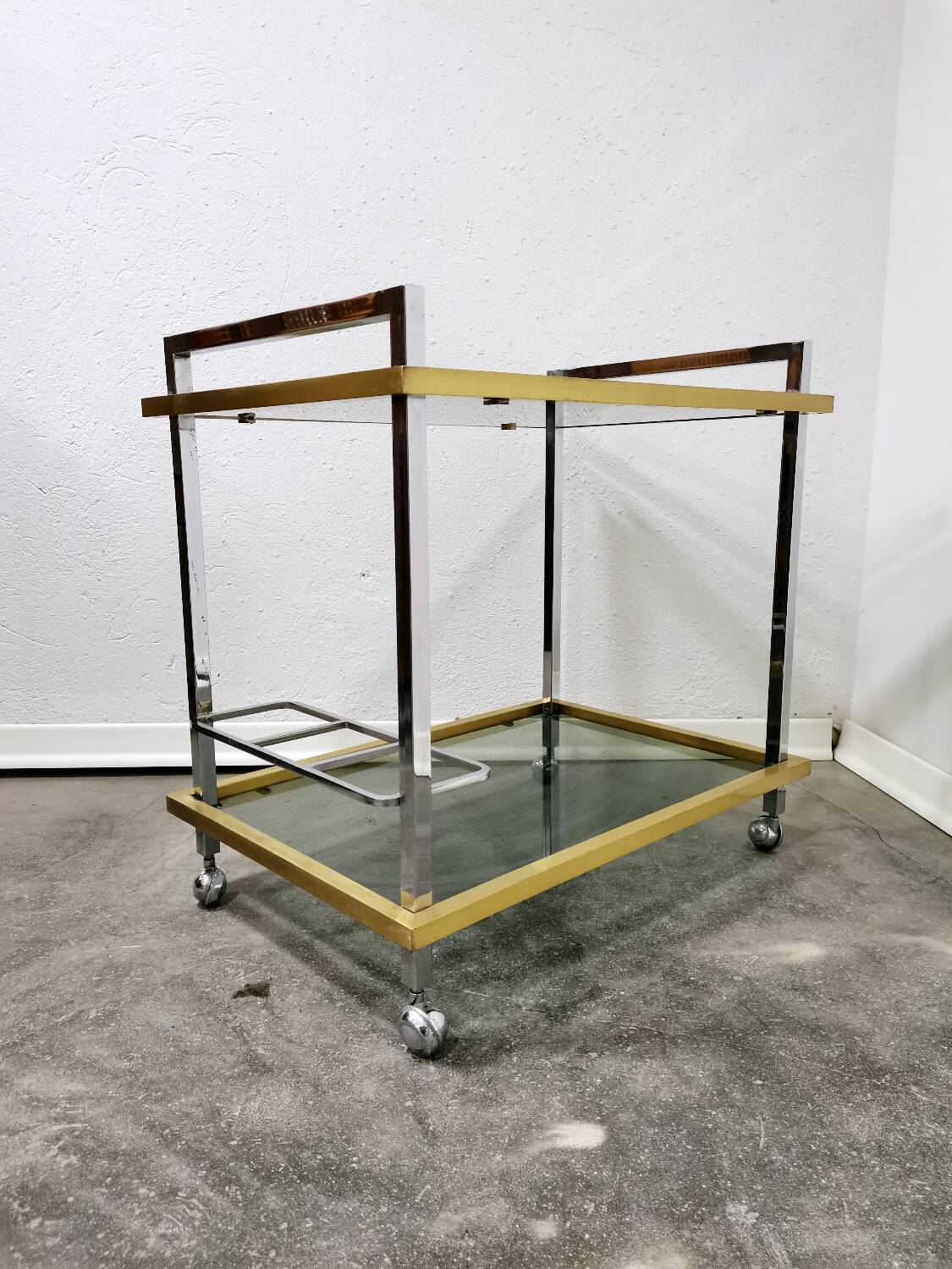 Chariot à bar/chariot des années 1980 en Italie