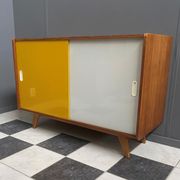Jiri Jiroutek Yellow and White sideboard 1960s for Interier Praha