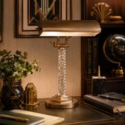 Art Deco desk lamp - vintage notary lamp - Hollywood Regency -