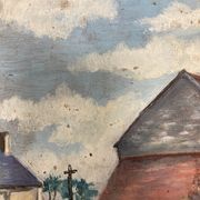 Huile sur panneau vintage