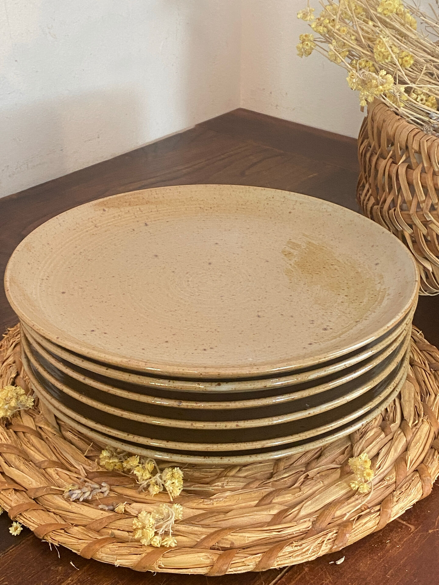 Stoneware plates, Manoir Stoneware