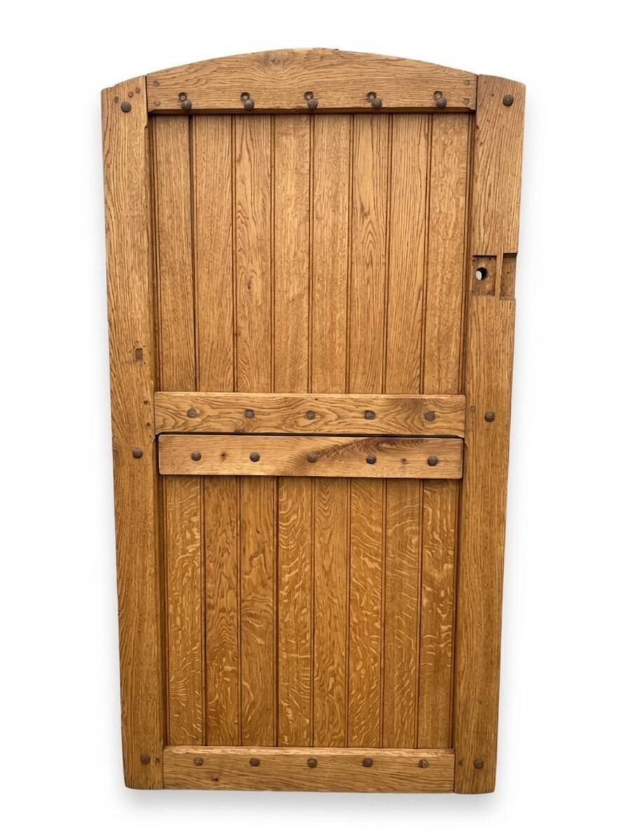 Solid oak door from the 19th century.
