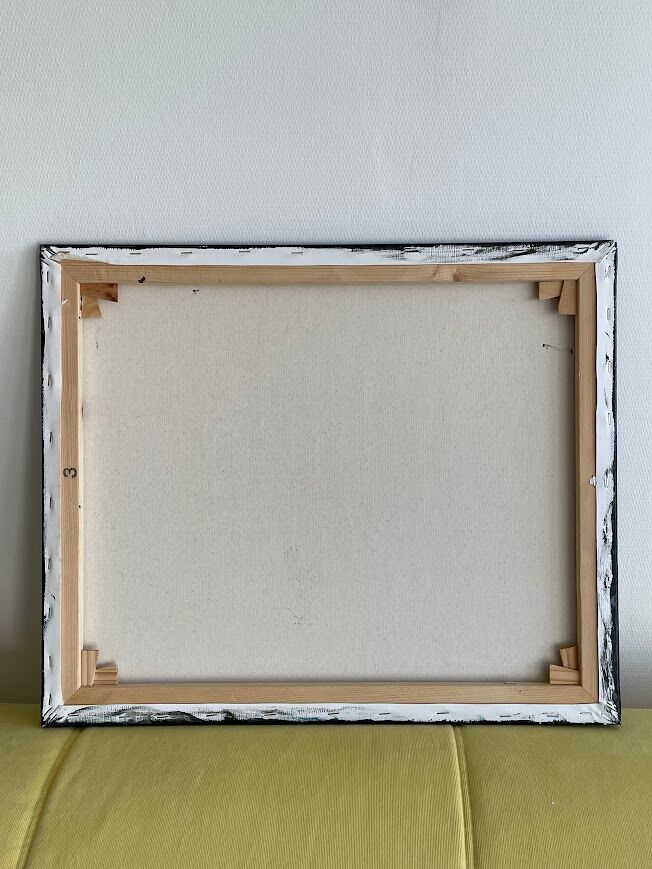 Acrylic painting painting "Cliffs in the night"