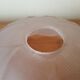 french vintage artichoke style glass replacement shade with scalloped edge