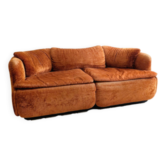 'Confidential' Sofa by Alberto Rosselli for Saporiti 1970's