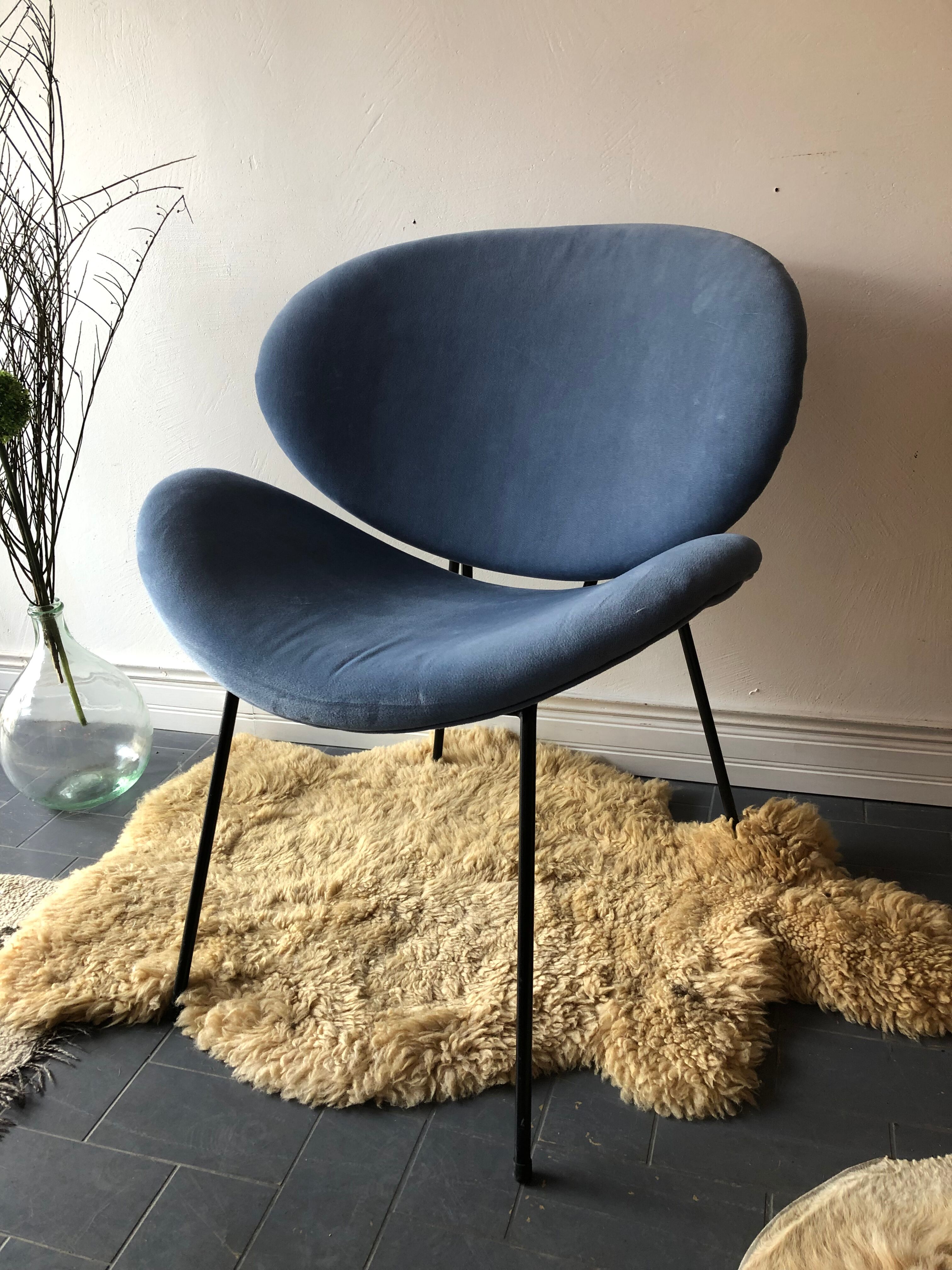 Vintage blue armchair