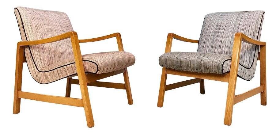 Ensemble de 2 fauteuils faciles modèle Vostra 602 de style mid-century par Jens Risom pour Knoll