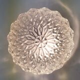 Cast glass ceiling lamp