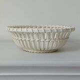 Corbeille tressée en faïence