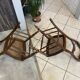 Pair of N2 antique caned and wooden chairs from the 1900s.