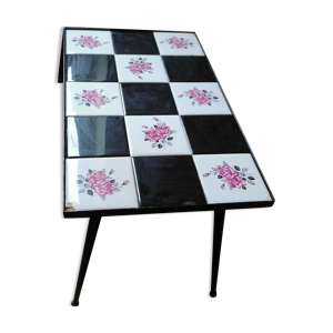 Table basse structure fer céramique