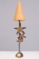 Robert Kostka Brass handmade Table lamp 1980s France