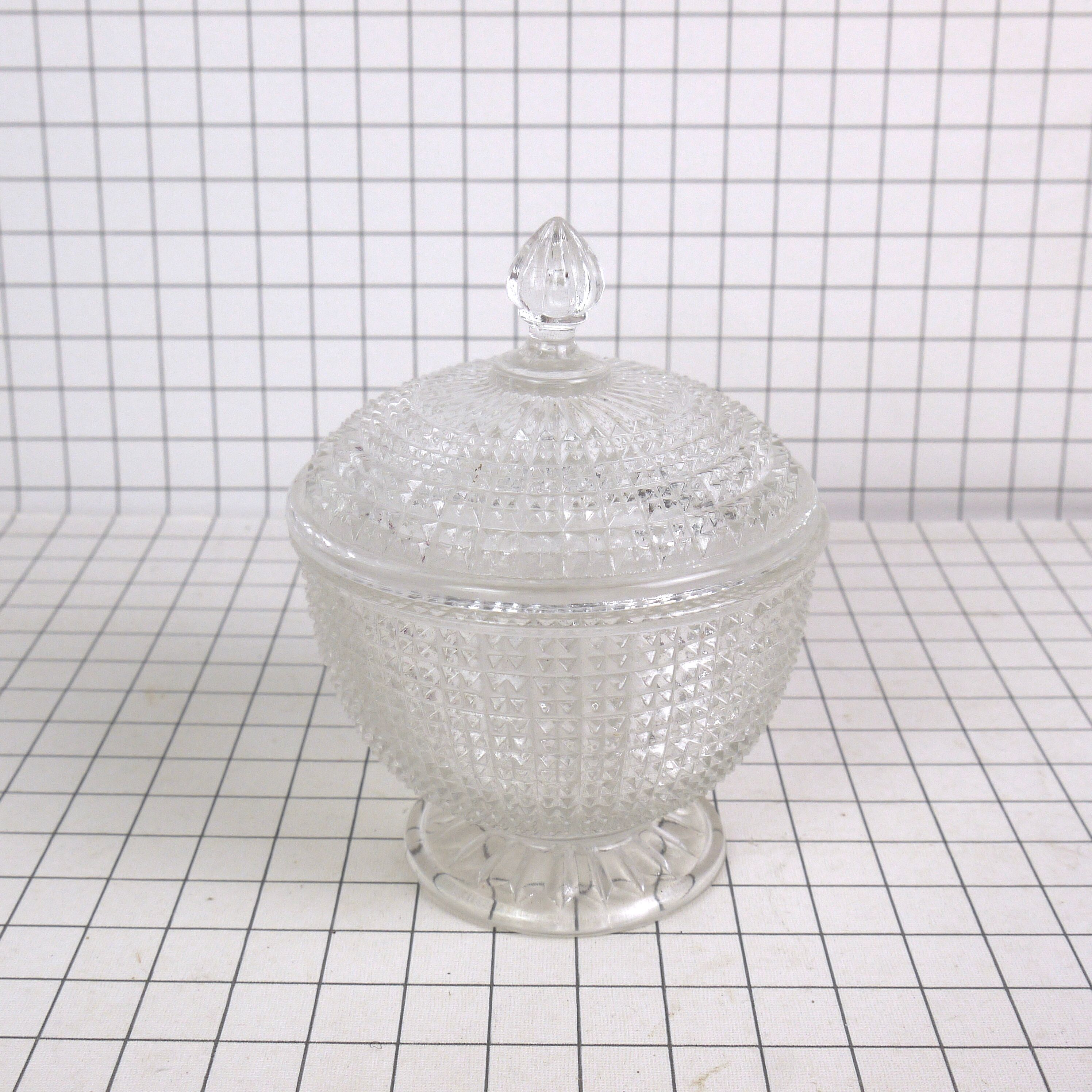 Glass candy pot