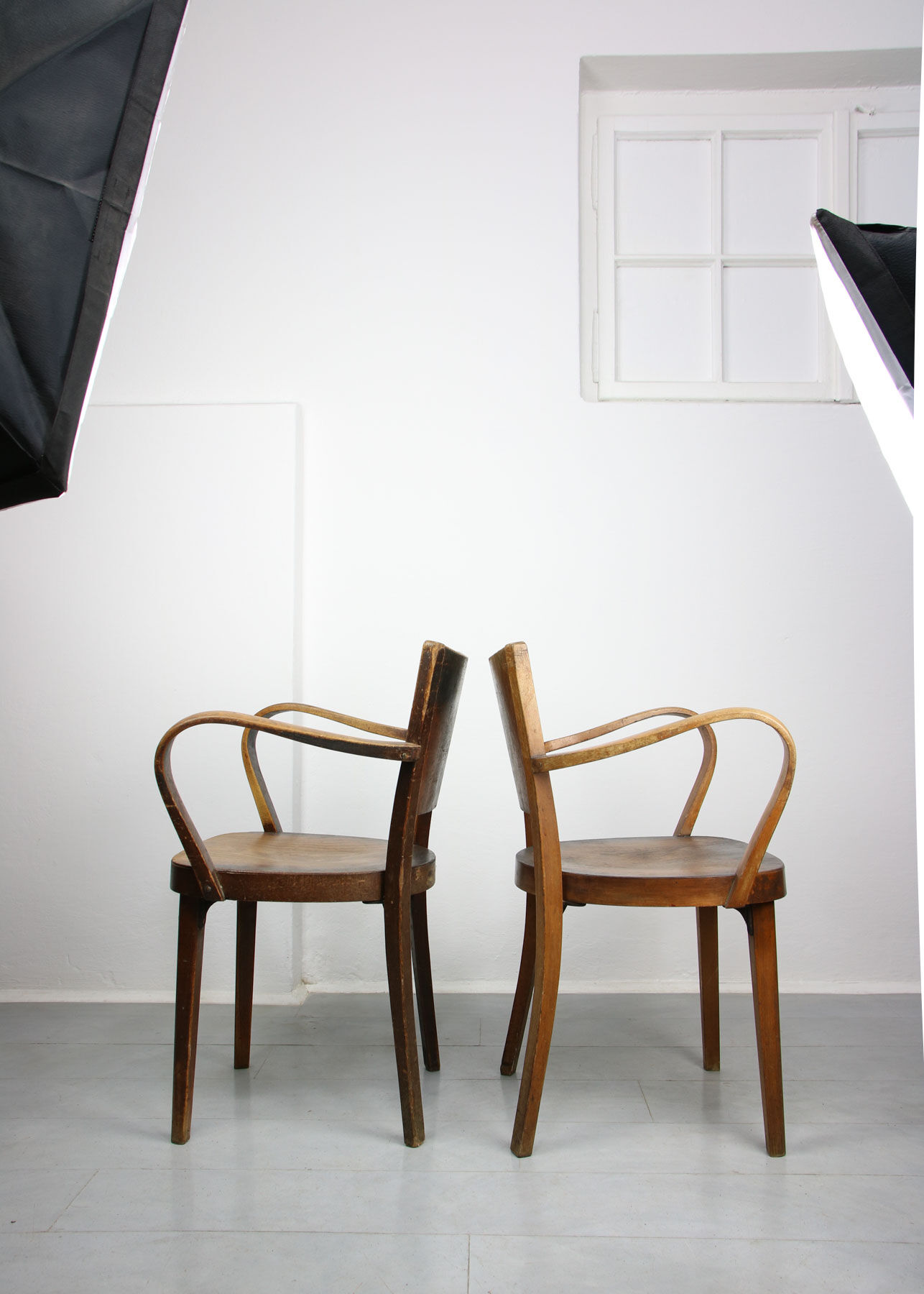 Bentwood B47 armchairs by Michael Thonet, 1930