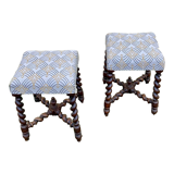 Pair of twisted foot stools