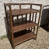 Vintage rattan shelf