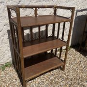 Étagère en rotin vintage